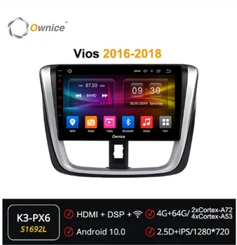 

Ownice Android 10.0 Car DVD Head Unit forToyota Vios 2016 - 2018 Octa Core Radio Audio DSP 4G LTE 360 Panorama SPDIF