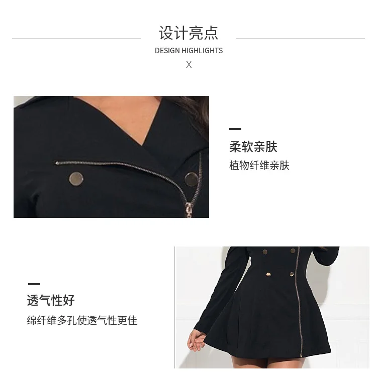 Трансграничной для AliExpress EBay Лидер продаж Тренч поездок Slim Fit для похудения Двубортное пальто