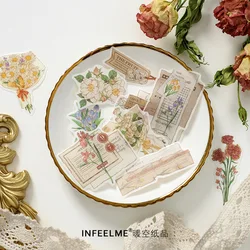 Flower & Plants Washi Paper Stickers Diy Diary Deco Planner Journal Decorative Stationery Sticker Bless
