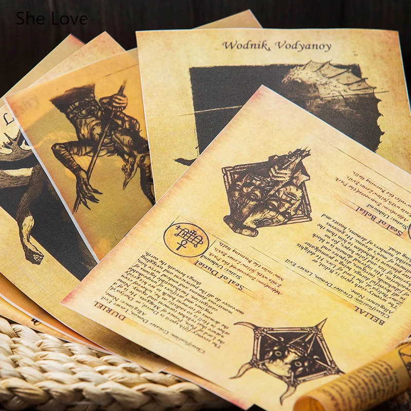 Chzimade 8 шт. винтажные бумажные стикеры для книг и страниц самостоятельного