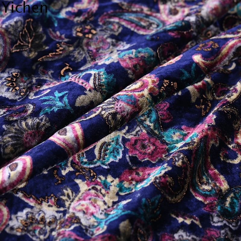 114 см* 50 см с принтом пейсли, бархатная подкладка из натурального шелка, шелковая одежда, платье, ткань из шелка тутового цвета, бархатная подкладка