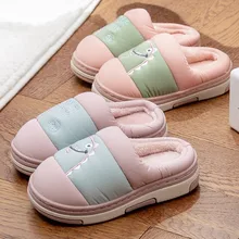 Зимняя модная обувь с рисунками животных для маленьких мальчиков и девочек; детские мягкие тапочки; домашняя обувь для отдыха; детская обувь; Sapato Infantil pantuflas