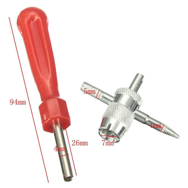 Авто Автомобиль Мотоцикл и велосипед шины клапан стволовых Съемник Core Remover Repair Tool Kit