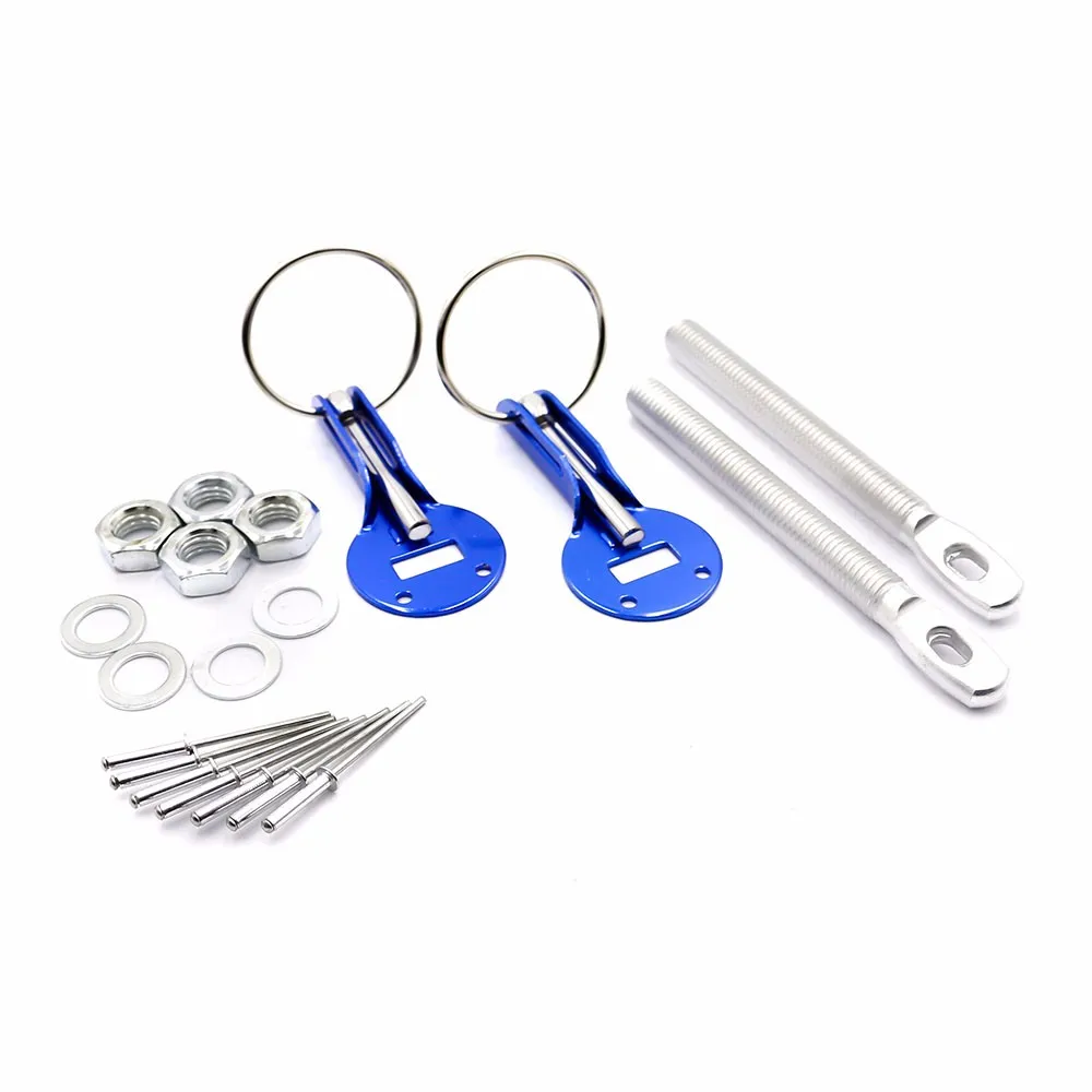 2Pcs Universal Racing Aluminium Legierung Motorhaube Haube Pin Lock Kit Unten Haube Lock Pins Autos Mithelfer HL-1006 – Detail 8