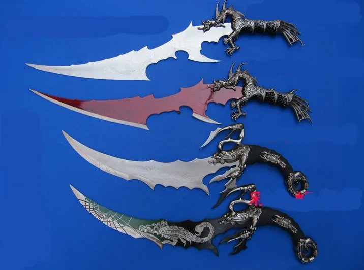 

Anime scorpion sword desktop decorative short sword home decorations uncut