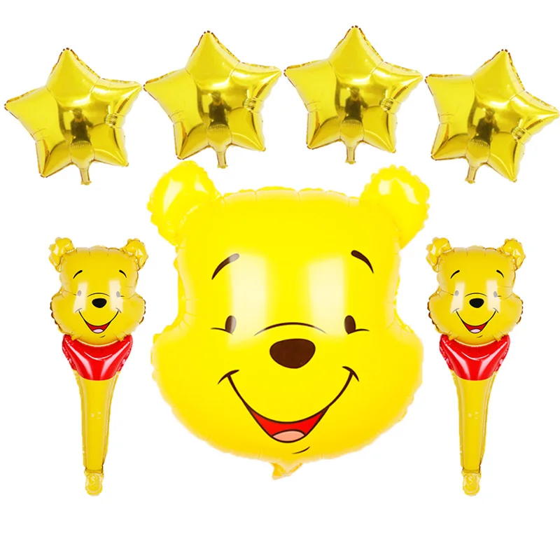 Winnie L Ourson Baton Ballons Disney Dessin Anime Ours Aluminium Globos Fete D Anniversaire Decor Enfants Jouets Bebe Douche Garcon Fille Fournitures Aliexpress