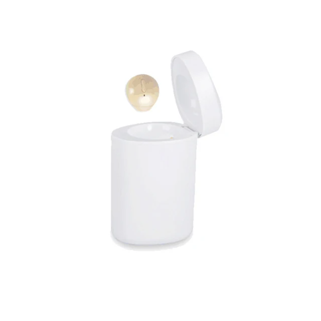 Mini Pods Invisible Bluetooth Car Earphone with Microphone/Waterproof/Nano Size/One key control/Charing Case/15Hours Playtime Beige