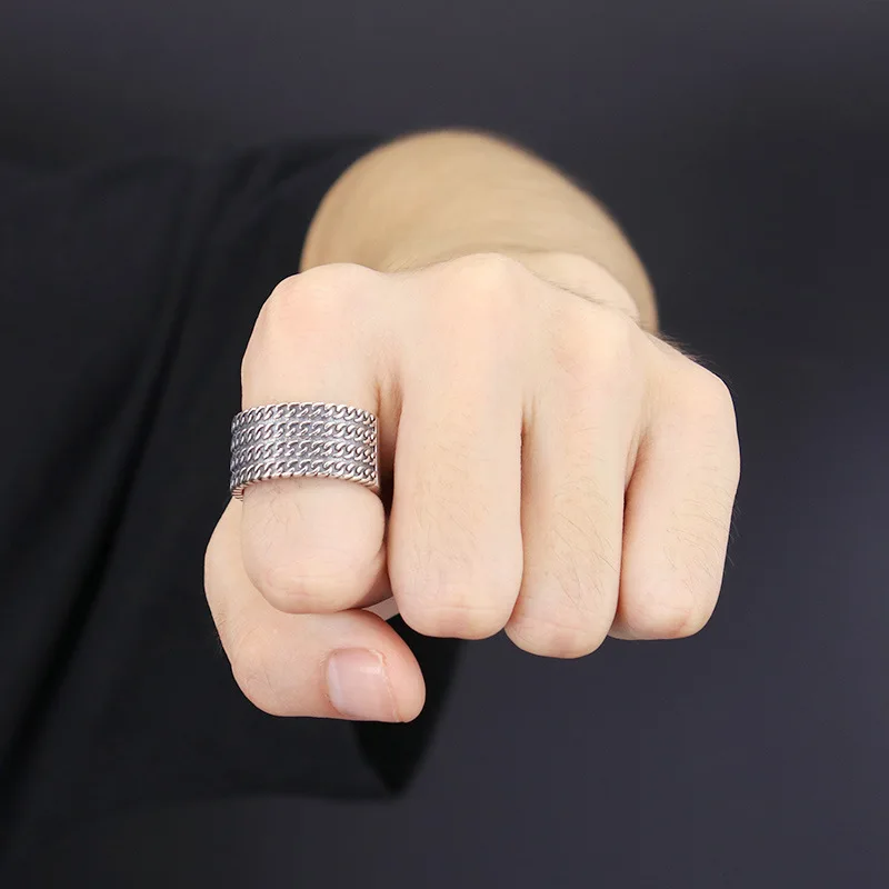 S925 Серебряное кольцо индивидуальность мода классический стиль гладкие тканые открытые драгоценности Отправить подарок любовника горячая распродажа