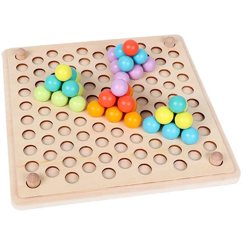 

Children's Educational Toys Clip Beads Learing Game Kids Wooden Clip Ball Puzzle Parent-Child Interactive Toy Gift