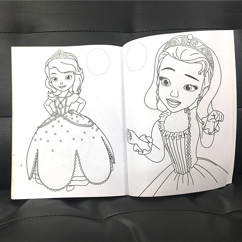 2pc/set 16 Page sofia Snow Princess coloring book sticker book children Adults Drawing/comic/cartoon colouring books for kids 2pc/set 16 Page sofia Snow Princess coloring book sticker book children Adults Drawing/comic/cartoon colouring books for kids