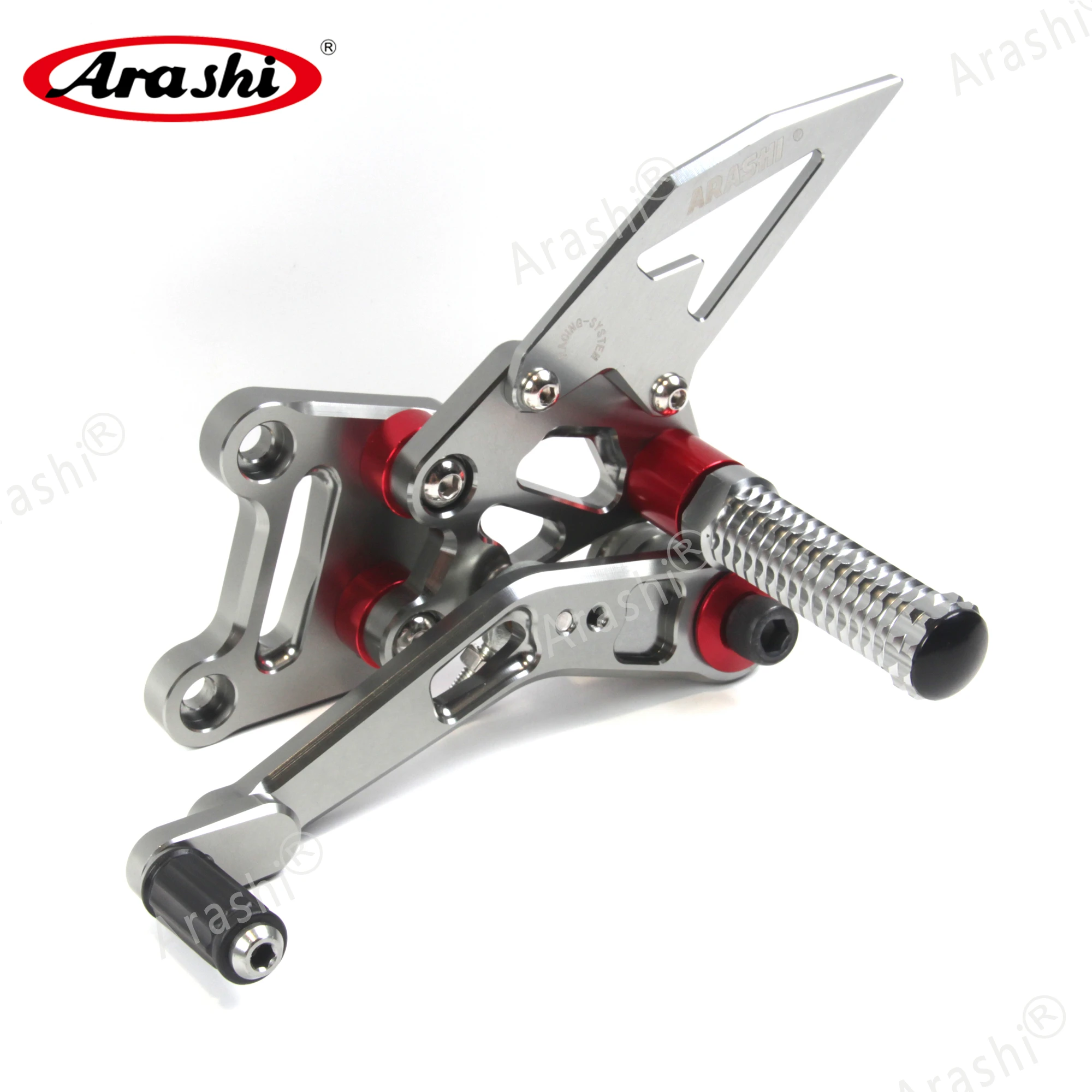 Arashi GSX-R1000 CNC Регулируемые подножки для ног Rider Rearset подставка для ног для SUZUKI GSXR1000 GSXR 1000 GSX1000R