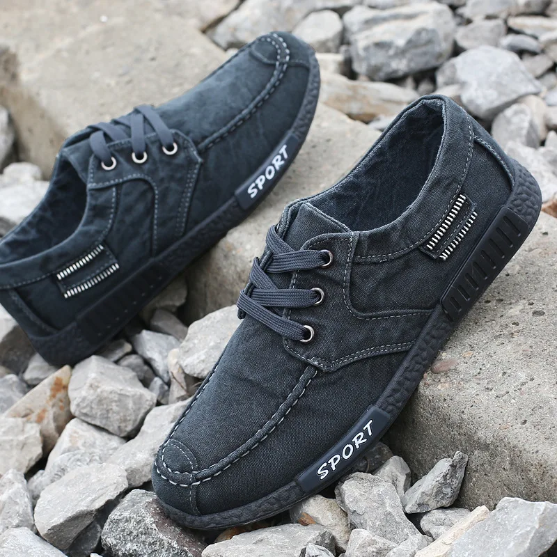 Najtaniej Nowe brezentowe buty dezodorant oddychające męskie buty buty typu tide antypoślizgowe męskie studenci krawat w stylu casual, w paski męskie buty 219 nowe