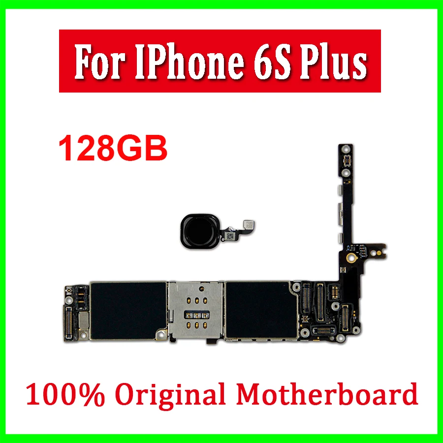 16 Гб 64 Гб 128G Оригинальная разблокированная материнская плата для iphone 6s plus с/без Touch ID Логическая плата для iphone 6s plus с IOS