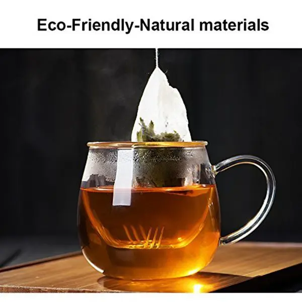 300 шт чайные фильтрующие пакеты, одноразовые пустые чайные пакеты, заварочный чай с листьями, безопасный и экологичный пищевой чай