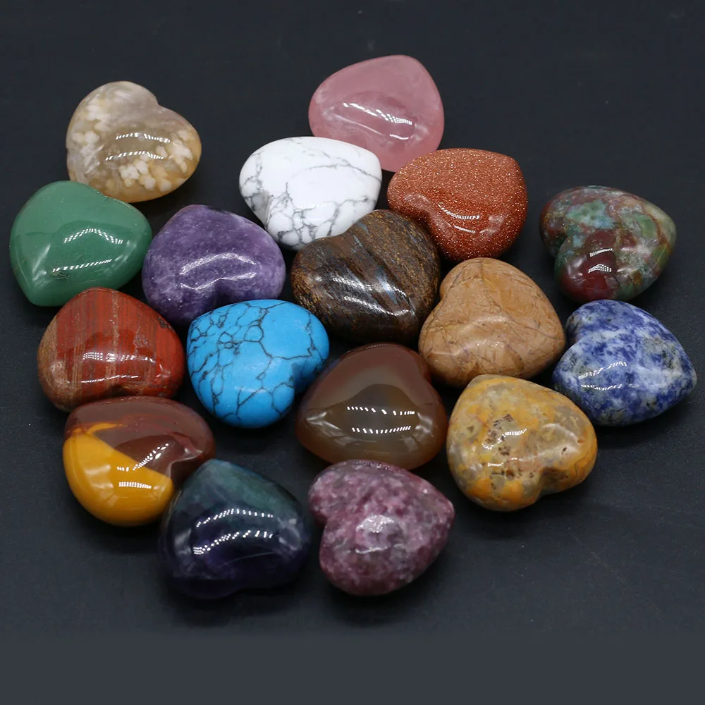 Agates Stone Bead Ornament Heart Natural Stone Bead Crazy Agate Stone Beads Beads Aliexpress