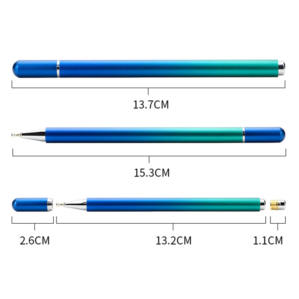 SEYNLI Magnetic Touch Screen Stylus Gradient Color Built-in Replaceable Suction Cup Pen Tip Transparent Disc Capacitive Pencil