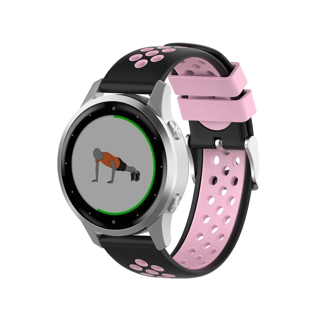 Ouhaobin ремешок для наручных часов Garmin Vivoactive 4S мягкий силиконовый сменный ремешок для наручных часов 18 мм аксессуары для наручных часов