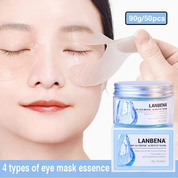 

LANBENA Retinol Eye Mask Hyaluronic Acid Eye Patches Serum Reduces Dark Circles Bags Eye Lines Repair Nourish Firming Skin Care