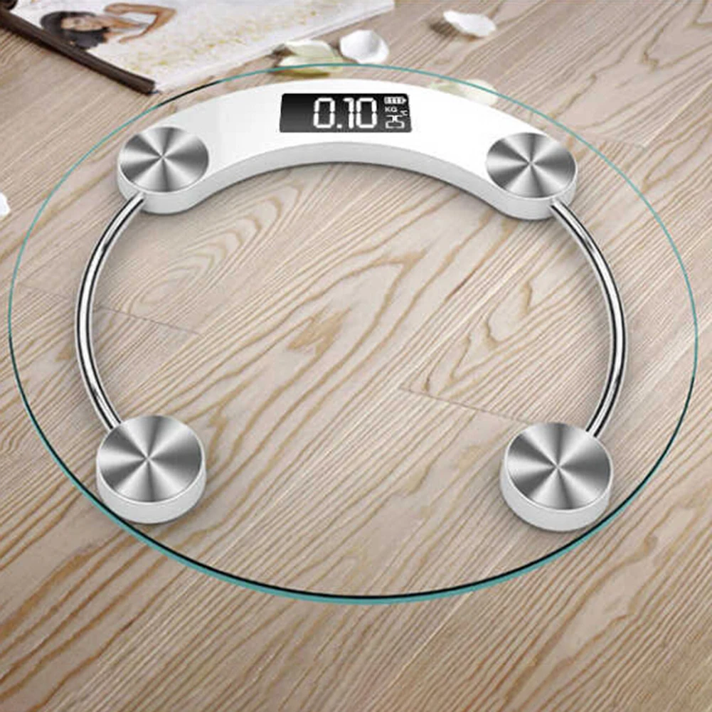 New Tempered Glass Electroni Digital Body Scales 180KG Bathroom Gym Smart Scales LCD Display Body Weighing Digital Weight Scale