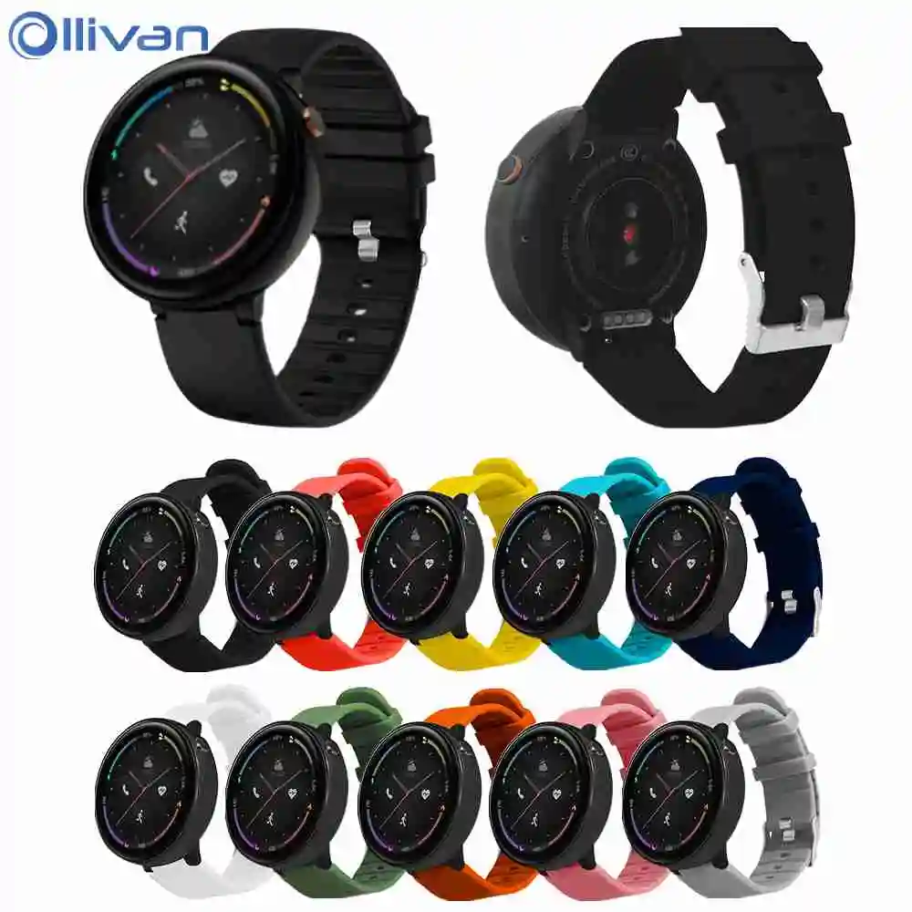 

Silicone Strap For Huami Amazfit Watch 2 Soft Bracelet Belt For Amazfit Verge 2/A1807 Smart Watch Replacement Accessories