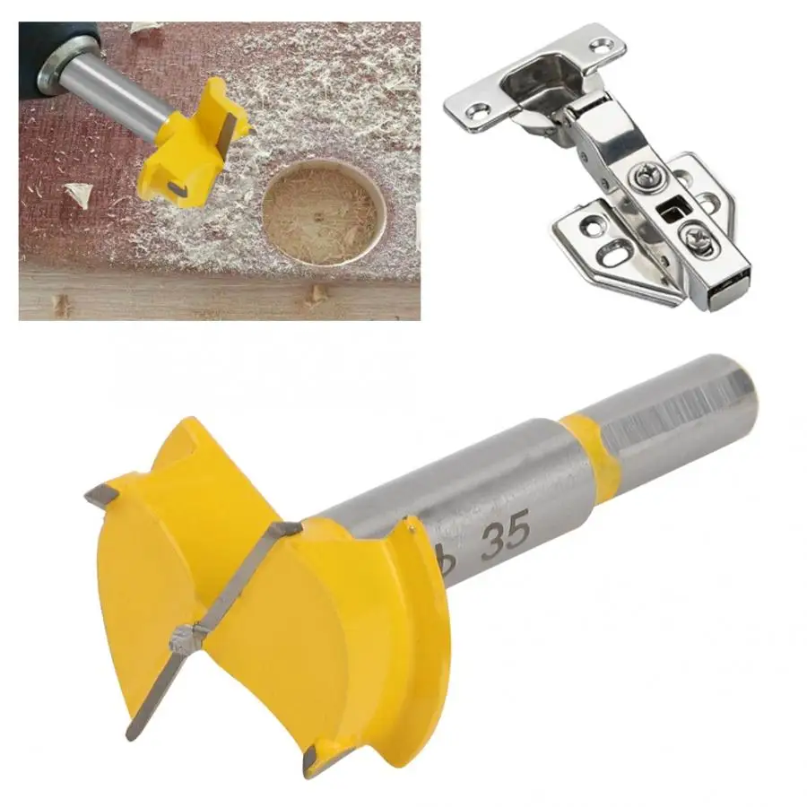 

Hole Opener Milling Cutter Cemented Carbide Positioning Woodworking Hole Operer Router Bit Milling Cutter Accessories