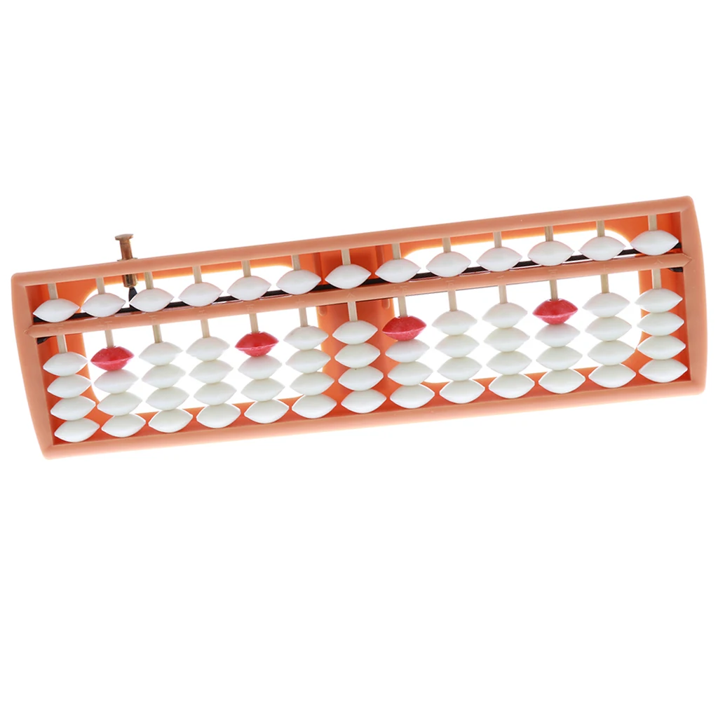 Ancient 13 Rows White Beads Chinese Abacus Arithmetic Number Counting Aid Tool Educational Mathematics Toy Maths Calculating Ancient 13 Rows White Beads Chinese Abacus Arithmetic Number Counting Aid Tool Educational Mathematics Toy Maths Calculating