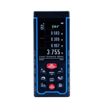 SW-S100 100 м цветной дисплей перезаряжаемый baatery Лазерный Дальномер лента дальномера с пузырьковым уровнем измерения площади/объем инструмента
