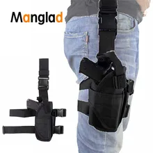 Adjustabl кобура для пистолета, прямая нога, Универсальный военный тактический Чехол для улицы, подходит для всех пистолетов, поясная сумка(China)