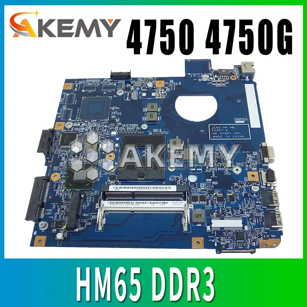 Akemy для For Acer Aspire 4750 4750G 4755G материнская плата ноутбука 48.4IQ01.041 100% рабочая |