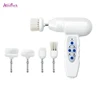 Home Use Skin Beauty Care TRASONIC MASSAGER+5in1 Electric Face Cleanser Rotary Facial Brush Cleansing Face Cleaner Scruber Brush 3