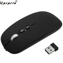 CARPRIE перезаряжаемая беспроводная мышь 2,4G, портативная металлическая Бесшумная оптическая игровая мышь для ПК и ноутбуков, 9 ноября