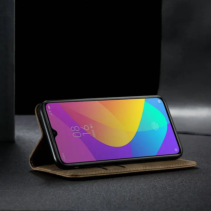 Кожаный ковбойский джинсовый кошелек чехол для mi Xiao mi CC9 чехол Funda Xiaomi mi CC9e чехол твердый флип-чехол для Xiaomi mi CC 9 e 9e Coque