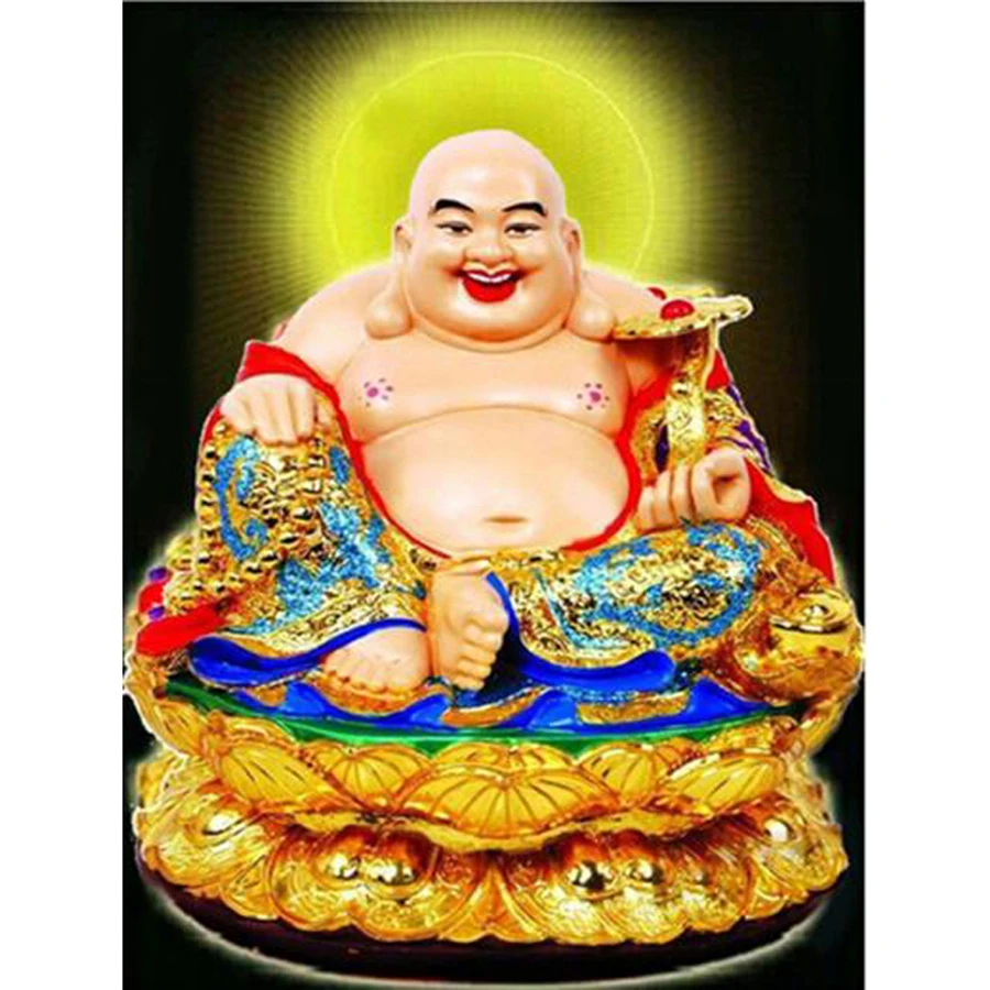 Алмазная вышивка Будда Maitreya 5D квадратная картина сделай сам крестиком мозаика