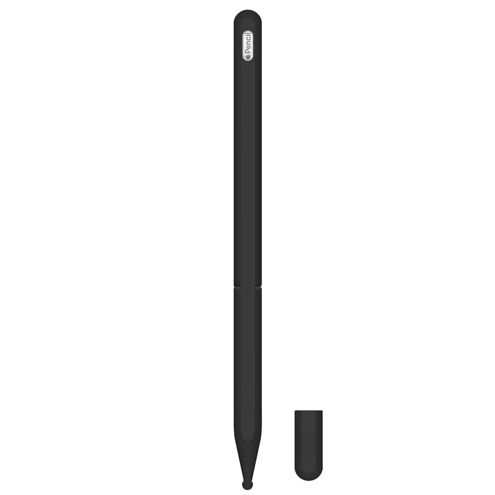 Чехол для Apple Pencil 2-го поколения для Apple Pencil 2 держатель Премиум силиконовый чехол для iPad Pro 12,9 11 дюймов ручка - Цвета: Черный