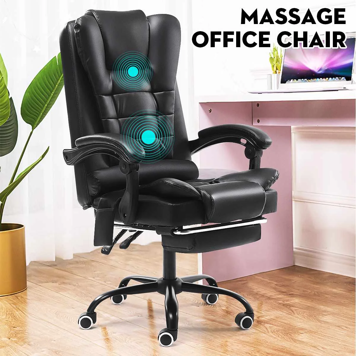 S*MAX Chaise Gaming Rose avec Repose-Pieds Siège épais Chaise Gamer  Ergonomique avec Accoudoir 3D Appui-tête en Cuir de PU et Support Lombaire Chaise  Gaming Fille Rose : : Cuisine et Maison