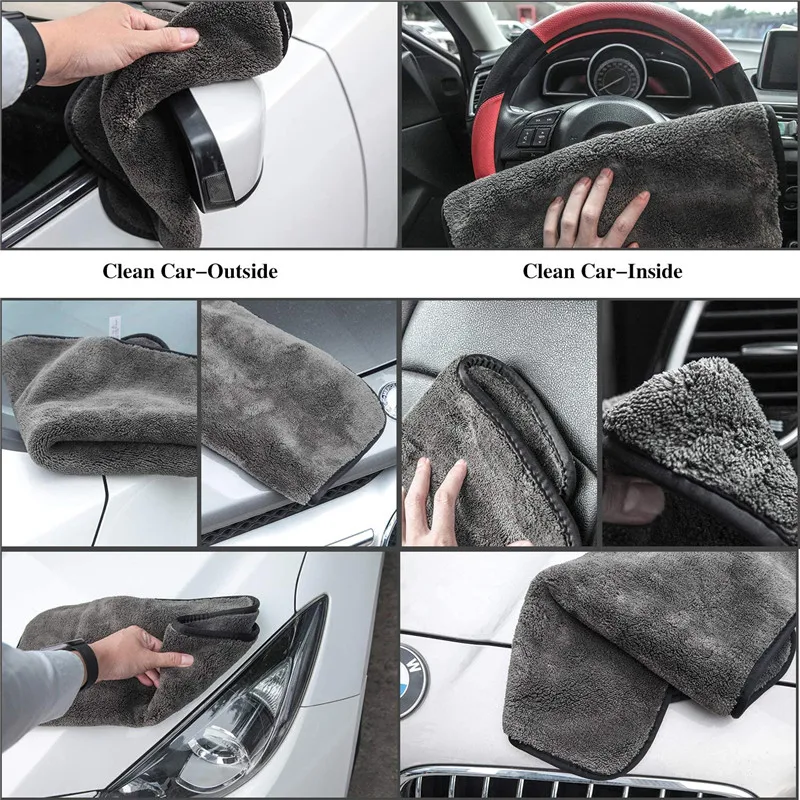 Microfiber Cleaning Cloths Microfiber Towel Cleaning Cloth Microfiber Car Towel Microfiber Washing Towel Car Drying Towel Fiber Car Wipes Drying Cloth Microfiber Car Cleaning Cloths Ultra-Thick Cars Drying Towel Microfiber Cloth for Car Home Polishing Washing Detailing