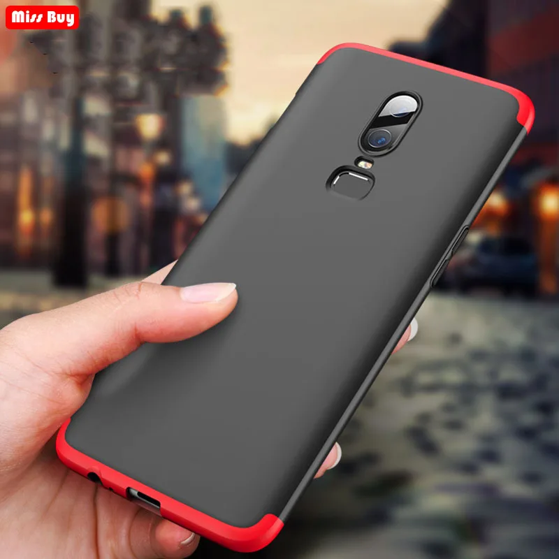 Чехол GKK 360 полное покрытие для OnePlus 7 Pro 6 5 T жесткий матовый ПК ударопрочный чехол