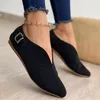 2020 Pointed Toe Suede Women Flats Shoes Woman Loafers Summer Fashion Sweet Flat Casual Shoes