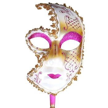 

1 Pcs New Halloween Masquerade Mask Christmas Half Face Mask Party Trinkets Mysterious Masquerade Mask 6 Colors Optional