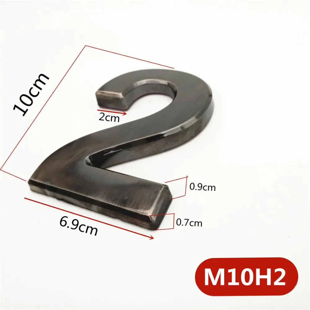 M10H深灰10cm塑料门牌=b选项2