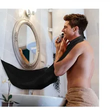 130x80 см Мужской фартук для ванной комнаты черный передник для бороды волос передник для бритья для мужчин водонепроницаемая цветочная ткань Бытовая Чистящая защита