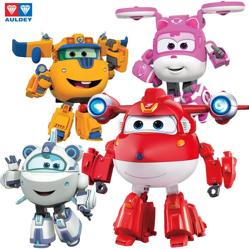 

AULDEY genuine Super Wings Le Di Xiaoai super equipment sound and light deformation robot toy to give children a lot of gifts