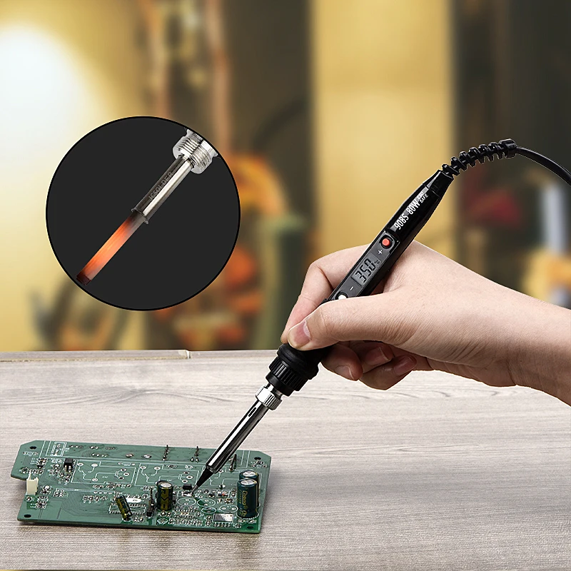 JCD 80 Вт Электрический паяльник 110V 220V с регулируемой температурой ЖК дисплей