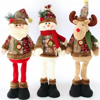 

Christmas Decorations Santa Claus Doll Snow Man Elk Ornaments Gift Toy Christmas Tree Decorations