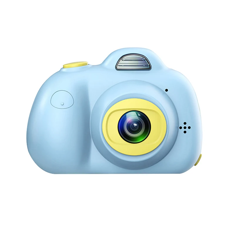 Blue Детская цифровая камера 1080P HD 8MP с двумя объективами, детская камера с поддержкой распознавания лица, детские игрушки, камера для детей, лучший подарок - Цвет: Blue