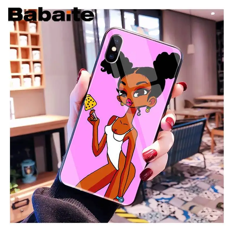 Babaite Черная Королева мультфильм поппин шаблон ТПУ стекло PhoneCase для iPhone XR XS MAX X 7 8 6S Plus 11 11Pro 11Pro max Coque Shell