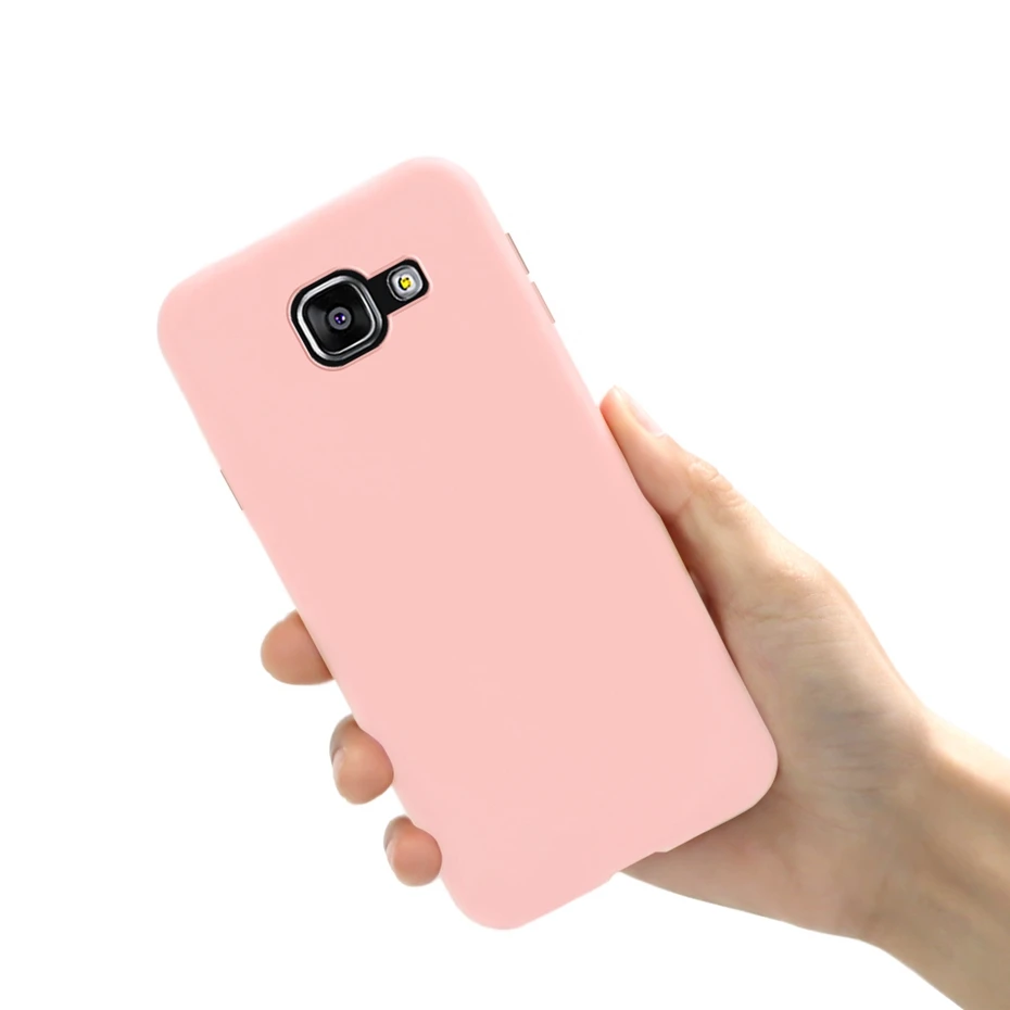 Light Pink Для samsung Galaxy A5 чехол для телефона карамельного цвета силиконовый чехол-накладка на заднюю бампер для samsung A5 A 5 чехол s Funda - Цвет: Light Pink