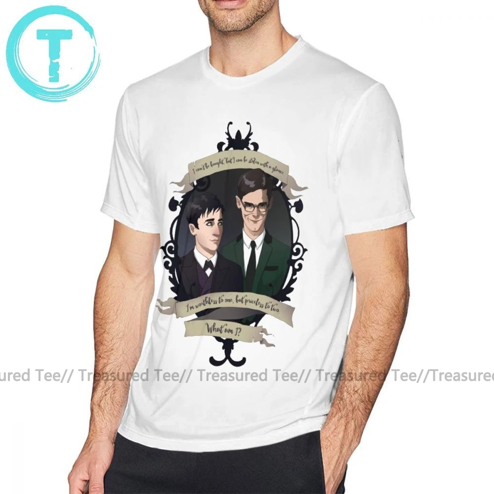 Готэм футболка Освальд и Ed Nygmobblepot-Gotham Футболка с принтом модная футболка мужская с коротким рукавом 5x забавная хлопковая футболка