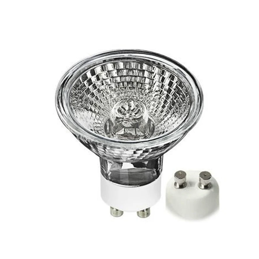 Halogen Flood Light Bulb MR16//FL//GU10 SIGALUX Halogen MR16 Shape GU10 6 Pack GU10 Base with a UV Glass Cover 120 Volt 6 Pack - 50 Watt
