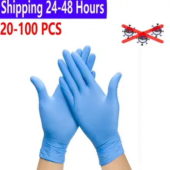 

20/100PCS Home Gloves Latex Kitchen Bath Cleaning Gloves guantes Latex Disposable For Kitchen Work Universal guantes desechables